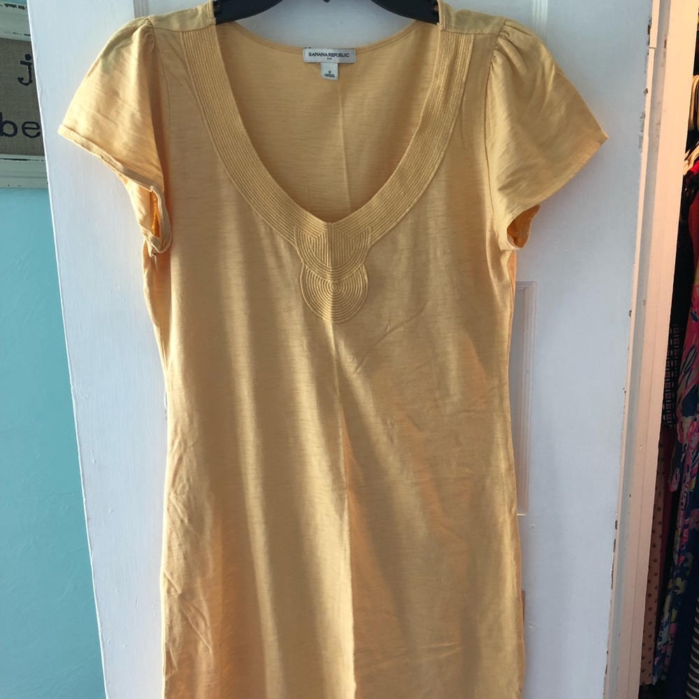Yellow Shirt Dress